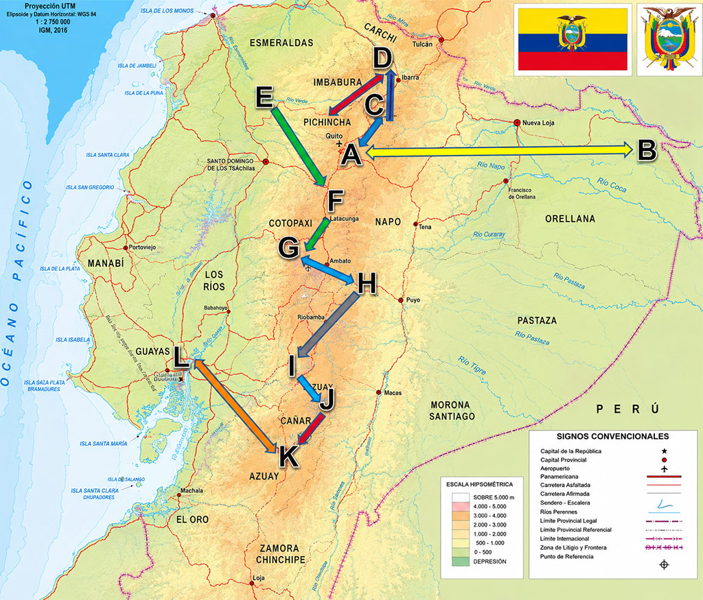 great-tours-ecuador-trip-around-ecuador-map